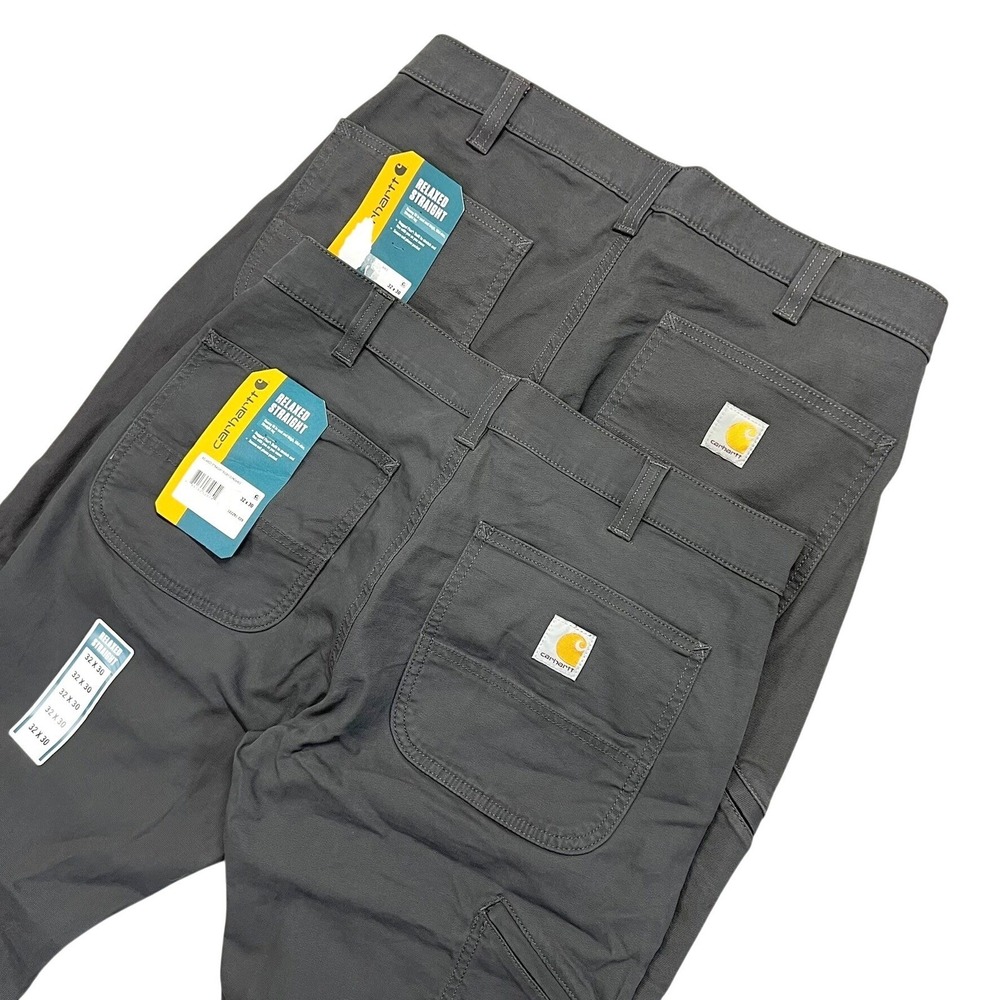 NEW Carhartt Relaxed Straight Rigby Dungaree Shadow Gray Pants 32x30 102291-039
